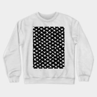 X stitches pattern - black and white Crewneck Sweatshirt